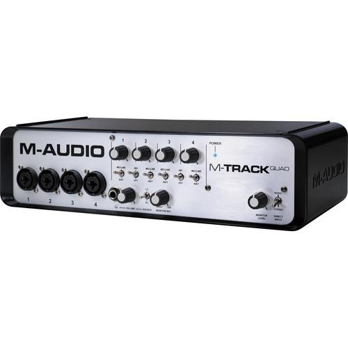 M-Audio M-Track Quad - USB Audio/MIDI Interface MTRACKQUADX110, M-Audio, M-Track, Quad, USB, Audio/MIDI, Interface, MTRACKQUADX110
