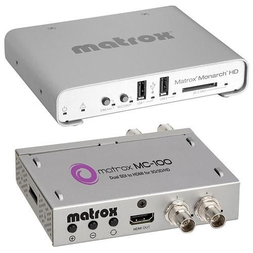 Matrox Monarch HD & MC-100 Mini SDI to HDMI MHD/MC100/KIT, Matrox, Monarch, HD, &, MC-100, Mini, SDI, to, HDMI, MHD/MC100/KIT