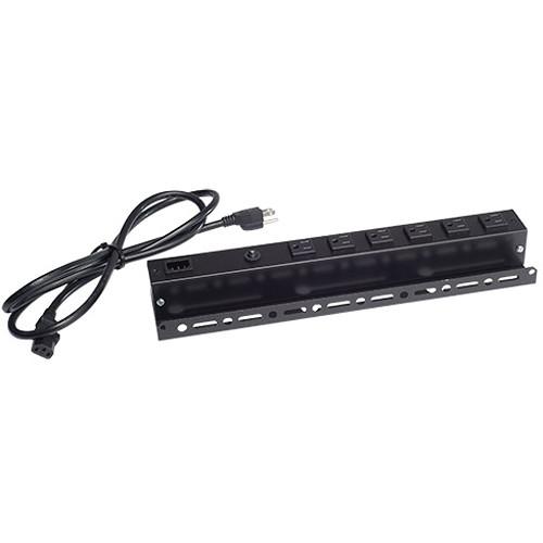Raxxess 6-Outlets 12A Power Strip with IEC connector NAPDV0615PC