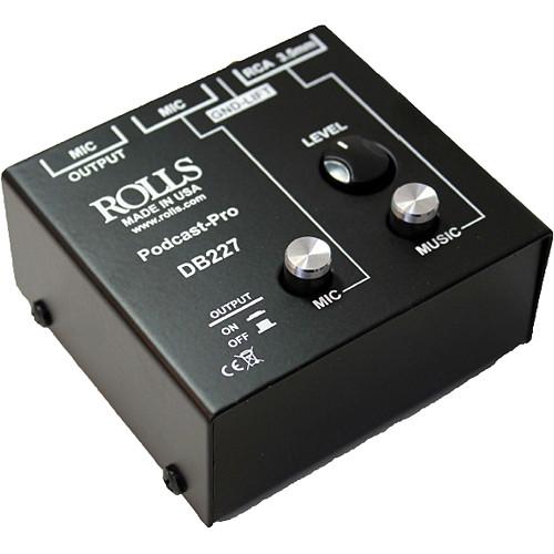 Rolls Podcast Pro Microphone/Source Passive Mixer DB227, Rolls, Podcast, Pro, Microphone/Source, Passive, Mixer, DB227,