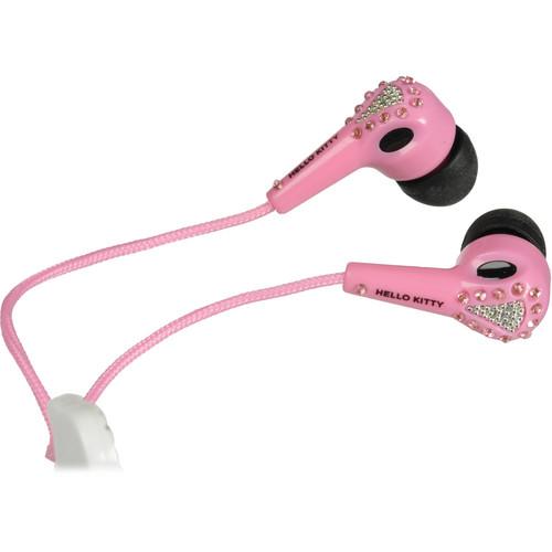 Sakar Hello Kitty Jeweled Earbuds (Pink) HK-11969-BLG-PNK