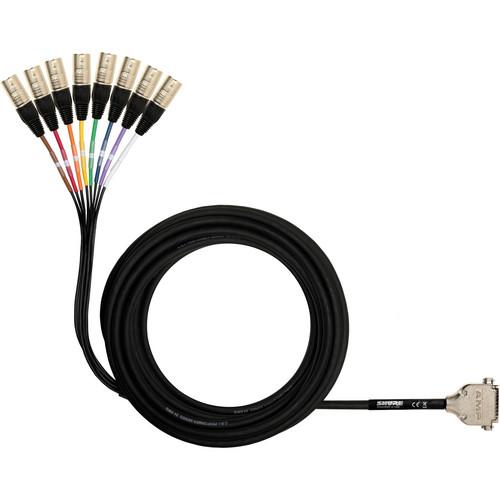 Shure  DB25 to XLRM Cable (25') DB25-XLRM