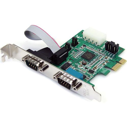 StarTech 2-Port RS-232 Serial PCIe Adapter Card PEX2S952