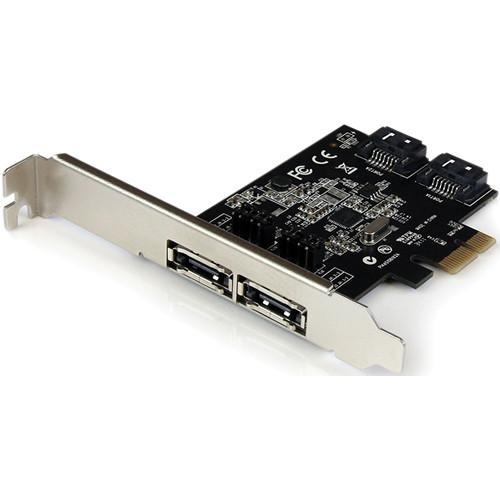 StarTech 4-Port (2 Internal/2 External) PCIe SATA 6 PEXESAT322I