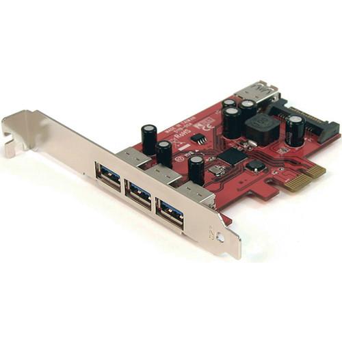 StarTech 4-Port SuperSpeed USB 3.0 PCIe Card with UASP PEXUSB3S4, StarTech, 4-Port, SuperSpeed, USB, 3.0, PCIe, Card, with, UASP, PEXUSB3S4