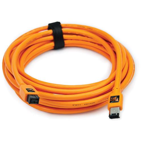 Tether Tools 15' TetherPro FireWire 800 9-Pin to FireWire 400, Tether, Tools, 15', TetherPro, FireWire, 800, 9-Pin, to, FireWire, 400