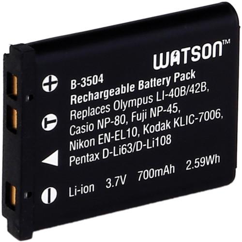 Watson LI-42B / NP-45A / D-Li63 Lithium-Ion Battery Pack B-3504, Watson, LI-42B, /, NP-45A, /, D-Li63, Lithium-Ion, Battery, Pack, B-3504