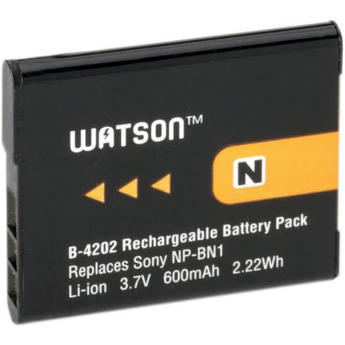 Watson NP-BN1 Lithium-Ion Battery Pack (3.7V, 600mAh) B-4202, Watson, NP-BN1, Lithium-Ion, Battery, Pack, 3.7V, 600mAh, B-4202,