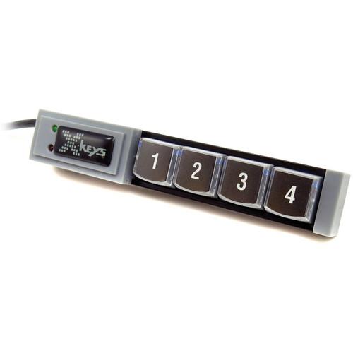 X-keys XK-4 Stick with Four Programmable Keys XKS-04-USB-R