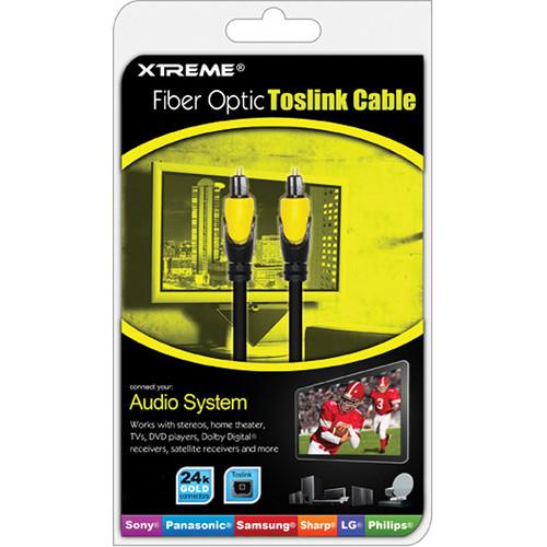 Xtreme Cables  3' Fiber Optic Toslink Cable 73503