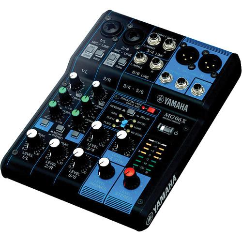 Yamaha MG06X - 6-Input Mixer with Built-In Effects MG06X, Yamaha, MG06X, 6-Input, Mixer, with, Built-In, Effects, MG06X,