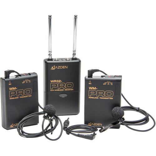 Azden  Dual Wireless VHF Bodypack Kit WDL-PRO, Azden, Dual, Wireless, VHF, Bodypack, Kit, WDL-PRO, Video