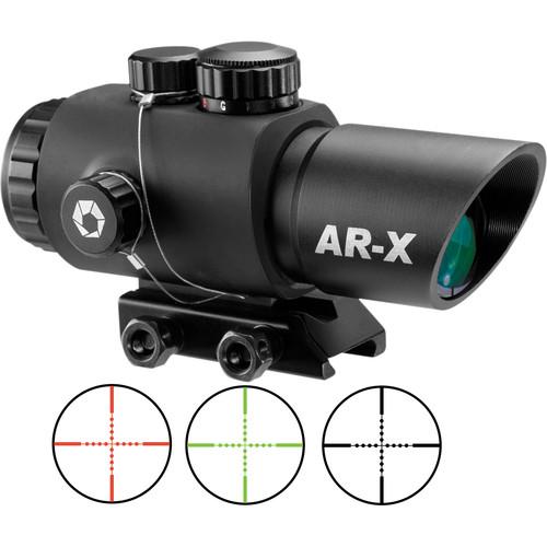 Barska  AR-X 3x30mm Red-Green Prism Scope AC12146, Barska, AR-X, 3x30mm, Red-Green, Prism, Scope, AC12146, Video