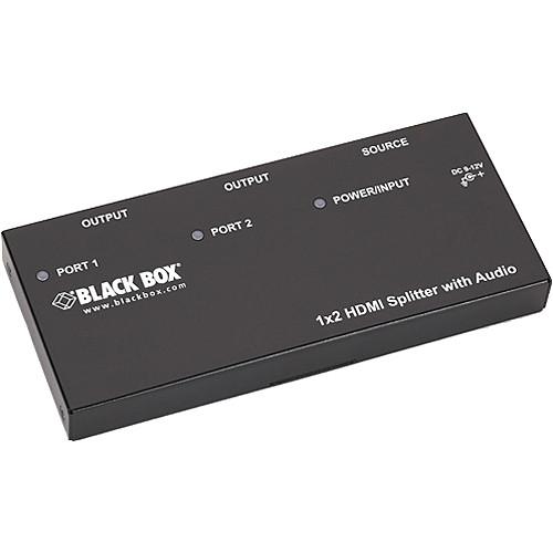 Black Box 1 x 2 HDMI Splitter with Audio AVSP-HDMI1X2