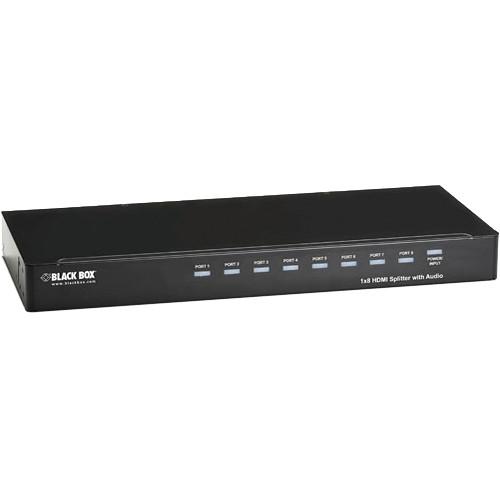 Black Box 1 x 8 HDMI Splitter with Audio AVSP-HDMI1X8