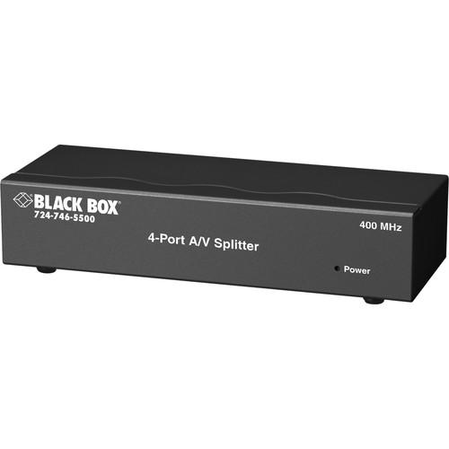 Black Box  2-Port Audio/Video Splitter AC650A-2, Black, Box, 2-Port, Audio/Video, Splitter, AC650A-2, Video