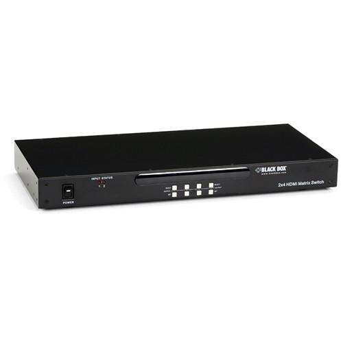 Black Box 2 x 4 Rackmountable HDMI Switcher AVSW-HDMI2X4