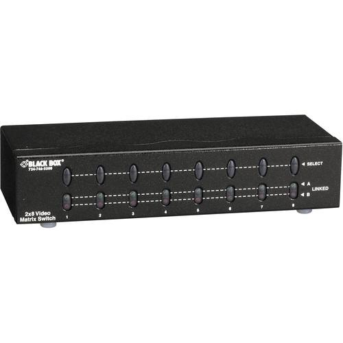 Black Box  2 x 8 Channel VGA Matrix Switch AC509A, Black, Box, 2, x, 8, Channel, VGA, Matrix, Switch, AC509A, Video