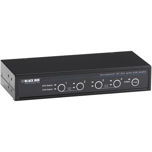 Black Box 4-Port ServSwitch DVI-D USB KVM Switch w/ KV9634A