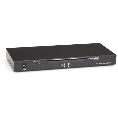 Black Box 4 x 2 Rackmountable HDMI Switcher AVSW-HDMI4X2, Black, Box, 4, x, 2, Rackmountable, HDMI, Switcher, AVSW-HDMI4X2,
