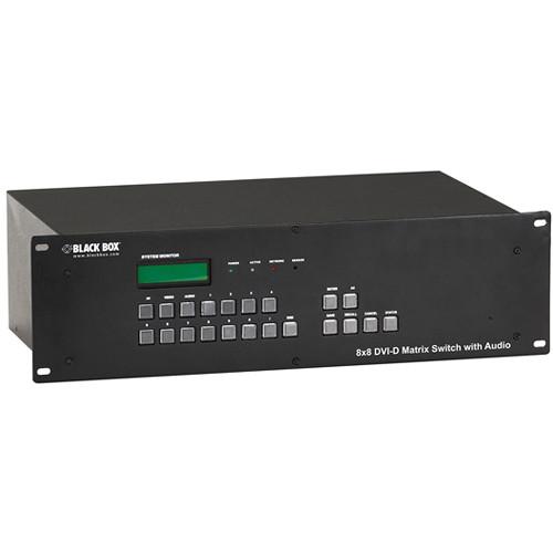 Black Box 8 x 8 DVI Matrix Switcher with Audio AVSW-DVI8X8, Black, Box, 8, x, 8, DVI, Matrix, Switcher, with, Audio, AVSW-DVI8X8,