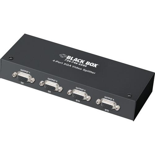 Black Box AC090A 4-Port XGA Video Splitter AC090A, Black, Box, AC090A, 4-Port, XGA, Video, Splitter, AC090A,