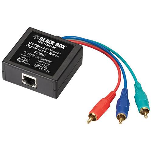 Black Box IC566A Component Video/Digital Audio Balun IC566A, Black, Box, IC566A, Component, Video/Digital, Audio, Balun, IC566A,