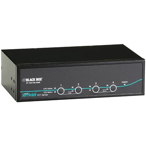 Black Box ServSwitch DT Dual-Head DVI USB 4-Port KVM KV9624A, Black, Box, ServSwitch, DT, Dual-Head, DVI, USB, 4-Port, KVM, KV9624A,