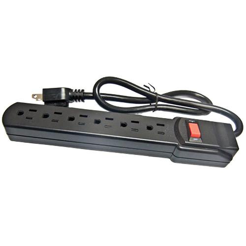 Comprehensive 6-Outlet Surge Protector with 12' CPWR-SP6-12B