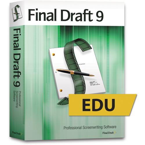 Final Draft 9 Educational Screenwriting Software (DVD) FD9-EDU