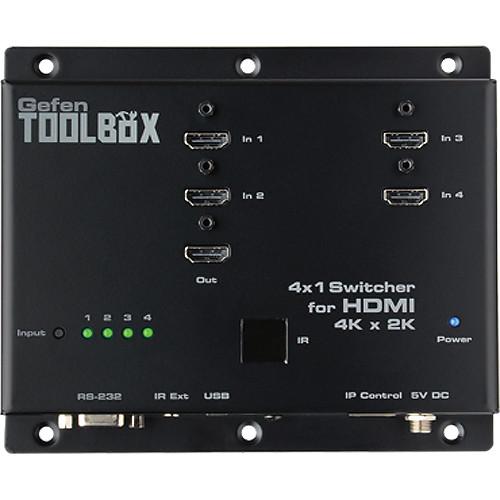 Gefen ToolBox 4x1 Switcher for HDMI 4K x 2K GTB-HD4K2K-441-BLK, Gefen, ToolBox, 4x1, Switcher, HDMI, 4K, x, 2K, GTB-HD4K2K-441-BLK