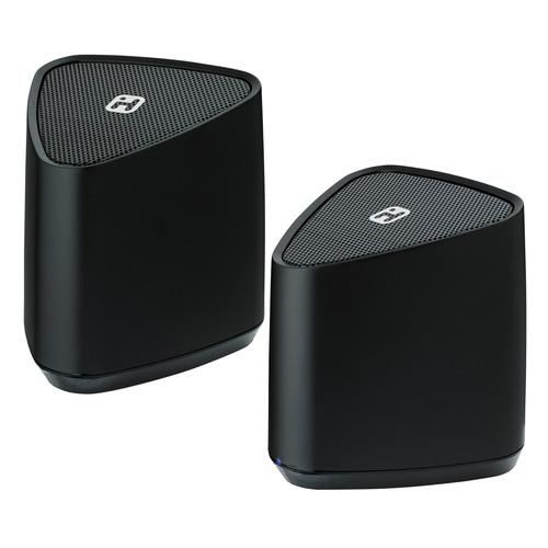 iHome Bluetooth Rechargeable Mini Speaker System (Black) IBT88BC