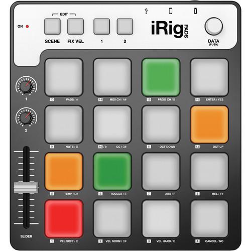 IK Multimedia iRig Pads MIDI Pad Controller IP-IRIG-PADS-IN