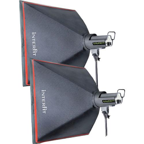 Interfit  EX200Ti 2-Light Softbox Kit INT224, Interfit, EX200Ti, 2-Light, Softbox, Kit, INT224, Video