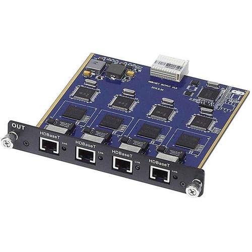 MuxLab 4-Channel HDBaseT Output Card for Multimedia 16 x 500476