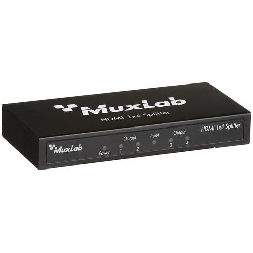 MuxLab  HDMI 1 x 4 Splitter 500421, MuxLab, HDMI, 1, x, 4, Splitter, 500421, Video