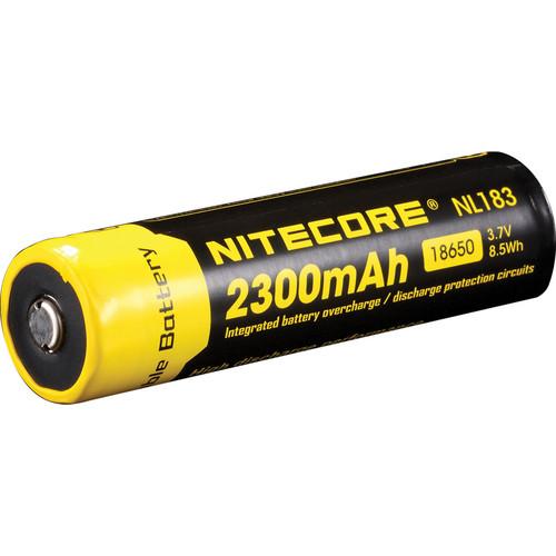 NITECORE 18650 Li-Ion Rechargeable Battery (3.7V, 2300mAh) NL183, NITECORE, 18650, Li-Ion, Rechargeable, Battery, 3.7V, 2300mAh, NL183