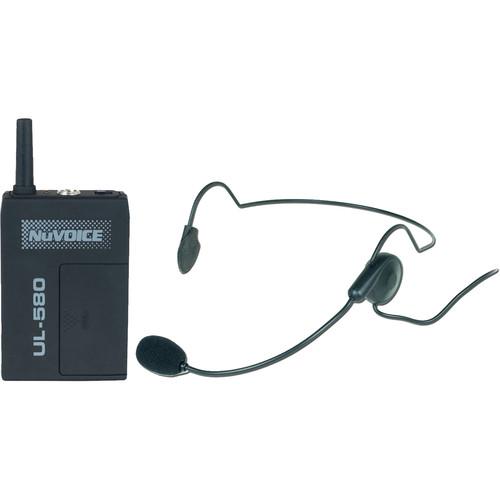 NuVoice ULBP-580 Bodypack Transmitter with Headset UHBP-580-P
