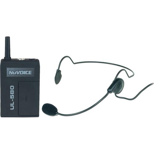 NuVoice ULBP-580 Bodypack Transmitter with Headset UHBP-580-R, NuVoice, ULBP-580, Bodypack, Transmitter, with, Headset, UHBP-580-R