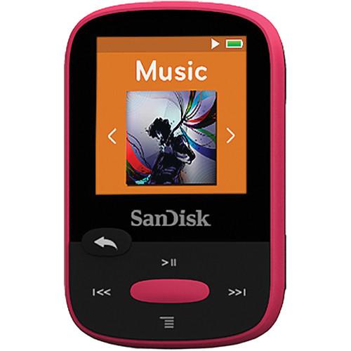 SanDisk 8GB Clip Sport MP3 Player (Pink) SDMX24-008G-A46P, SanDisk, 8GB, Clip, Sport, MP3, Player, Pink, SDMX24-008G-A46P,