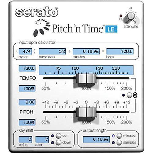 Serato Pitch 'n Time LE 3.0 - Time Stretching and SSW-PT-LE3-DL