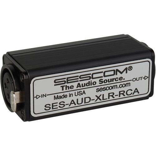 Sescom SES-AUD-XLR-RCA 1-Channel XLR to RCA SES-AUD-XLR-RCA