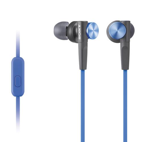 Sony MDR-XB50AP Extra Bass Earbud Headset (Blue) MDRXB50AP/L