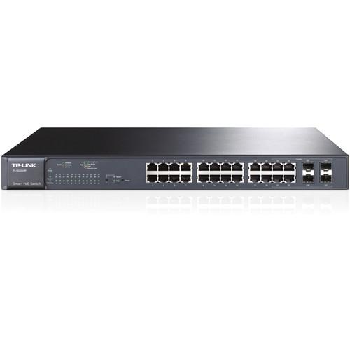 TP-Link 24-Port Gigabit Smart PoE Switch with 4 Combo TL-SG2424P, TP-Link, 24-Port, Gigabit, Smart, PoE, Switch, with, 4, Combo, TL-SG2424P