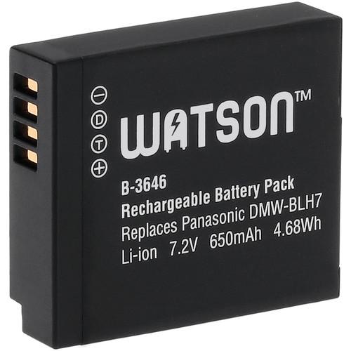 Watson DMW-BLH7 Lithium-Ion Battery Pack (7.2V, 650mAh) B-3646, Watson, DMW-BLH7, Lithium-Ion, Battery, Pack, 7.2V, 650mAh, B-3646