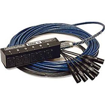 Whirlwind Mini 6 Low Profile Audio Drop Snake (22') MS-6-M-NR-22