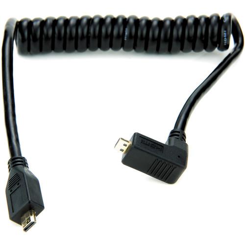 Atomos Right-Angle Micro to Micro HDMI Coiled Cable ATOMCAB005