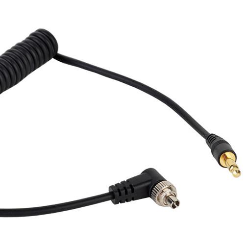 Cactus CA-200 Coiled PC Sync to 3.5mm Cable DICFLASYSCA200, Cactus, CA-200, Coiled, PC, Sync, to, 3.5mm, Cable, DICFLASYSCA200,