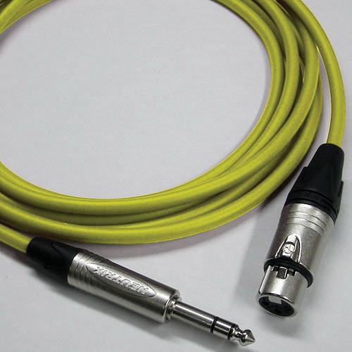 Canare Starquad XLRF-TRSM Cable (Yellow, 10') CATMXF010YL