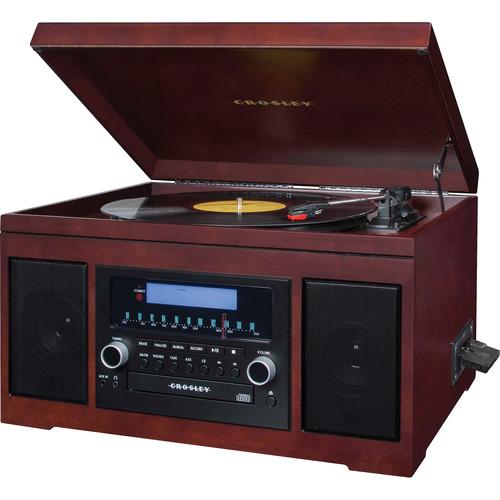 Crosley Radio Cannon Sound System with Turntable, CD CR2415A-MA, Crosley, Radio, Cannon, Sound, System, with, Turntable, CD, CR2415A-MA